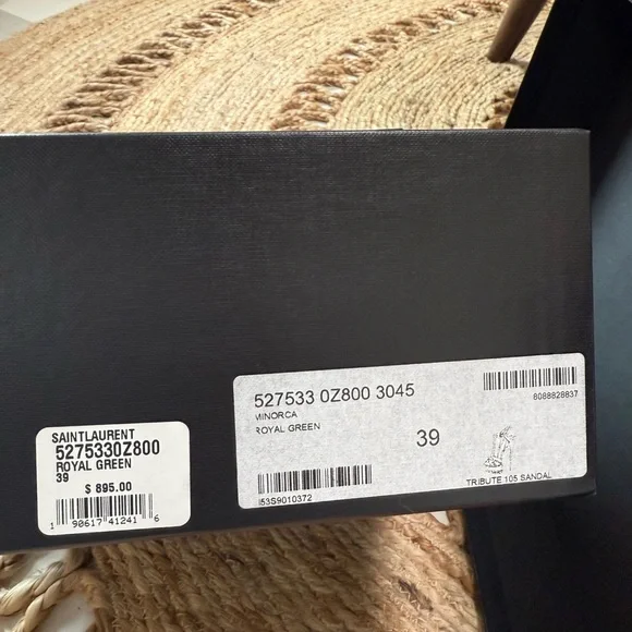 Saint Laurent Royal Green Tribute 105 Sandal - Picture 2 of 9